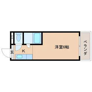 ジュネス新大宮【4階】の間取り
