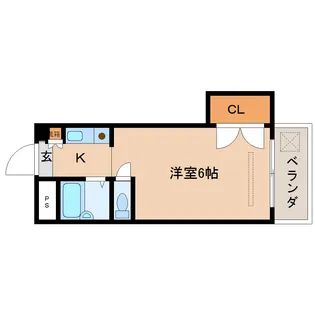 ジュネス新大宮【1階】の間取り