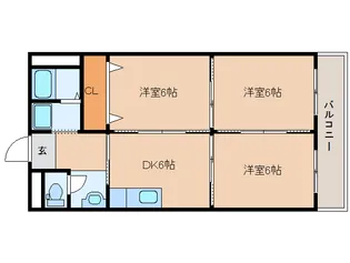 新町ロイヤルハイツ【2階】の間取り