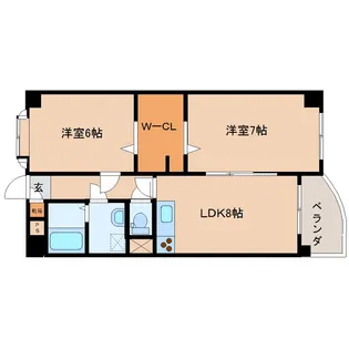 エスパイン大宮【3階】の間取り