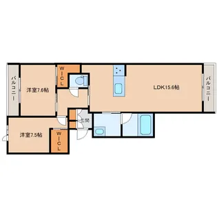 アンド ベンジャミン【1階】の間取り