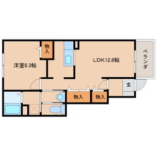 フランコリーヌ【1階】の間取り