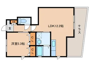 シャーメゾンコトー【1階】の間取り