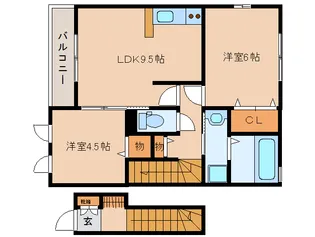 エンジェルハートB【2階】の間取り
