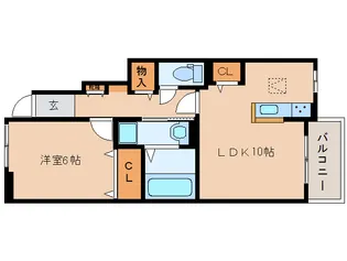 ベルオーブⅨ【1階】の間取り
