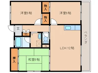 まあぁろーマンション【1階】の間取り