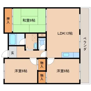 まあぁろーマンション【2階】の間取り