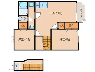 エクシージュⅠ【2階】の間取り