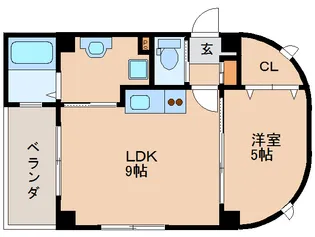 エクセレント天理【401号室】の間取り