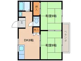 ドミール花園【101号室】の間取り