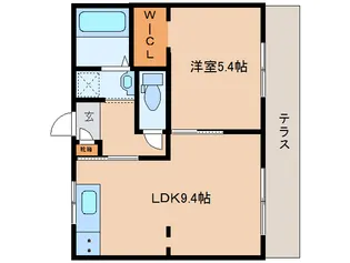 エクセルハイツA棟【1階】の間取り