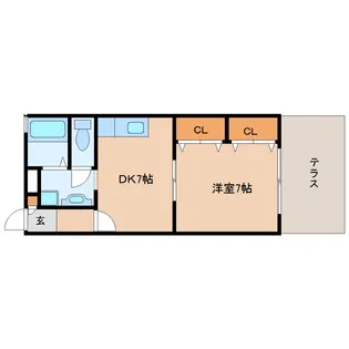 サニーハウスタムラ【2階】の間取り