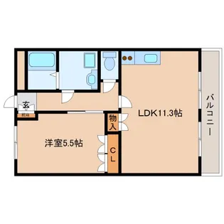 メゾン酒屋辻【2階】の間取り