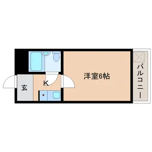 ミュゼ大安寺【1階】の間取り