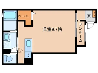 TN casa Ⅱ【103号室】の間取り