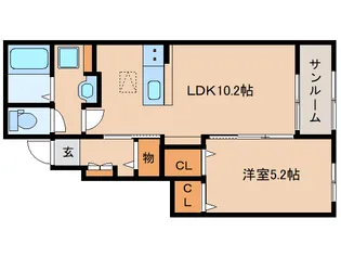 レジデンス・サツキⅠ【1階】の間取り