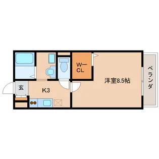 サンロイヤルⅠ【1階】の間取り