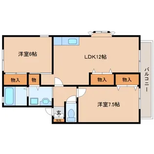ラークハイムⅡ【2階】の間取り