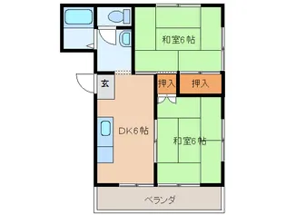 大奥マンション B棟【3階】の間取り