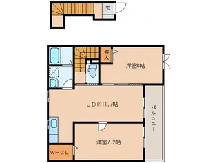 ラオックスⅡ【202号室】の間取り