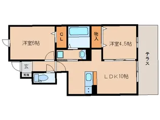 セントレジス八尾【1階】の間取り
