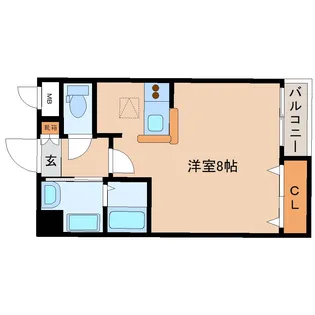パレット法蓮【1階】の間取り