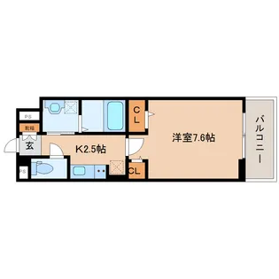 ハルズHINODE【106号室】の間取り