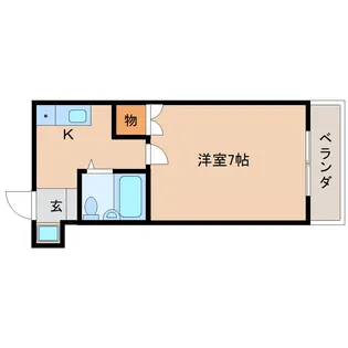 アメニティホウコク【4階】の間取り