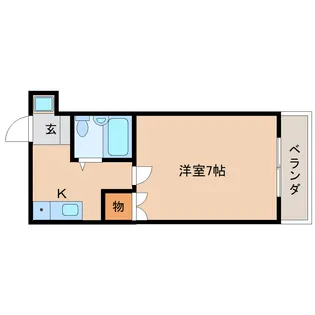 アメニティホウコク【5階】の間取り