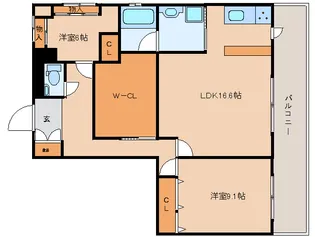 新大宮駅前北ビル【7階】の間取り