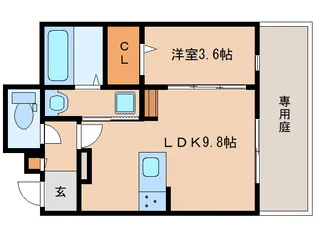 ラシーネ新大宮 アクシス【1階】の間取り