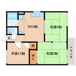 ボヌール菅原町【201号室】の間取り