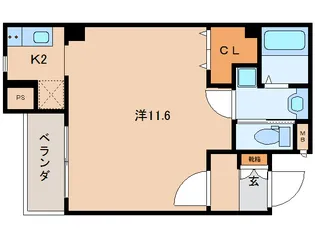 パインヒル【105号室】の間取り