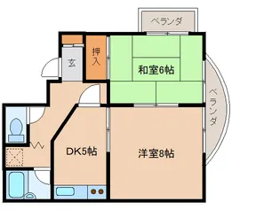 サンパレス21奈良Ⅰ【2階】の間取り
