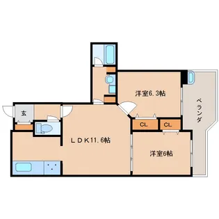 センチュリーアスカⅩ【8階】の間取り