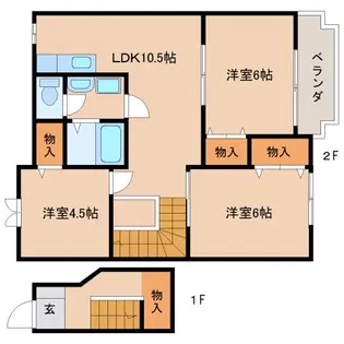 ガーデンスクエア【2階】の間取り