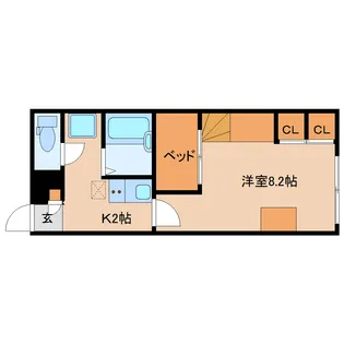 レオパレスインフォレスタⅡ【2階】の間取り