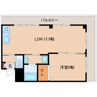 エスポワールキムラⅠ【2階】の間取り