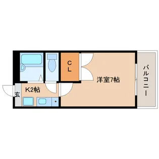 レオパレスイケダ【1階】の間取り