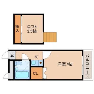シティエステート南紀寺【2階】の間取り