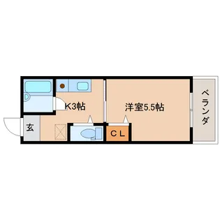 アーネスハイツオータニ【2階】の間取り