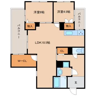 メゾンプリメール【3階】の間取り