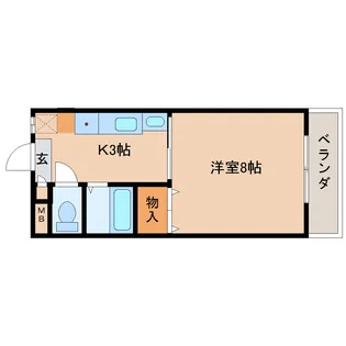 ネオ奈良町【2階】の間取り