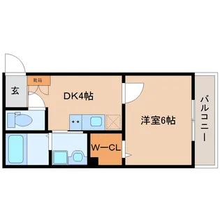 メゾンならまち【2階】の間取り