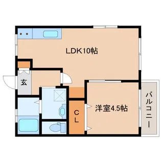 高畑ハイツ【1階】の間取り
