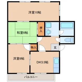 カサセレーナ【201号室】の間取り