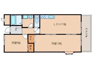 メゾン佐保A棟【6階】の間取り