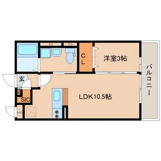 フィオーレ三条【2階】の間取り