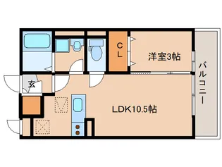 フィオーレ三条【1階】の間取り
