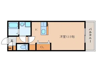 ジーメゾン法蓮町【2階】の間取り